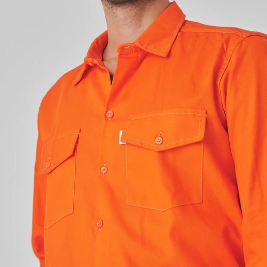 Camisa de trabajo grafa 70 naranja