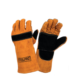 GUANTE DESCARNE SOLDADOR C/REFUERZO KEVLAR AMARILLO